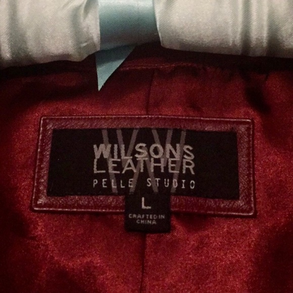 Wilsons Womans Leather Jacket & Focus Paris Leather Purse -Deep Red Set. EUC-GUC - Picture 5 of 12